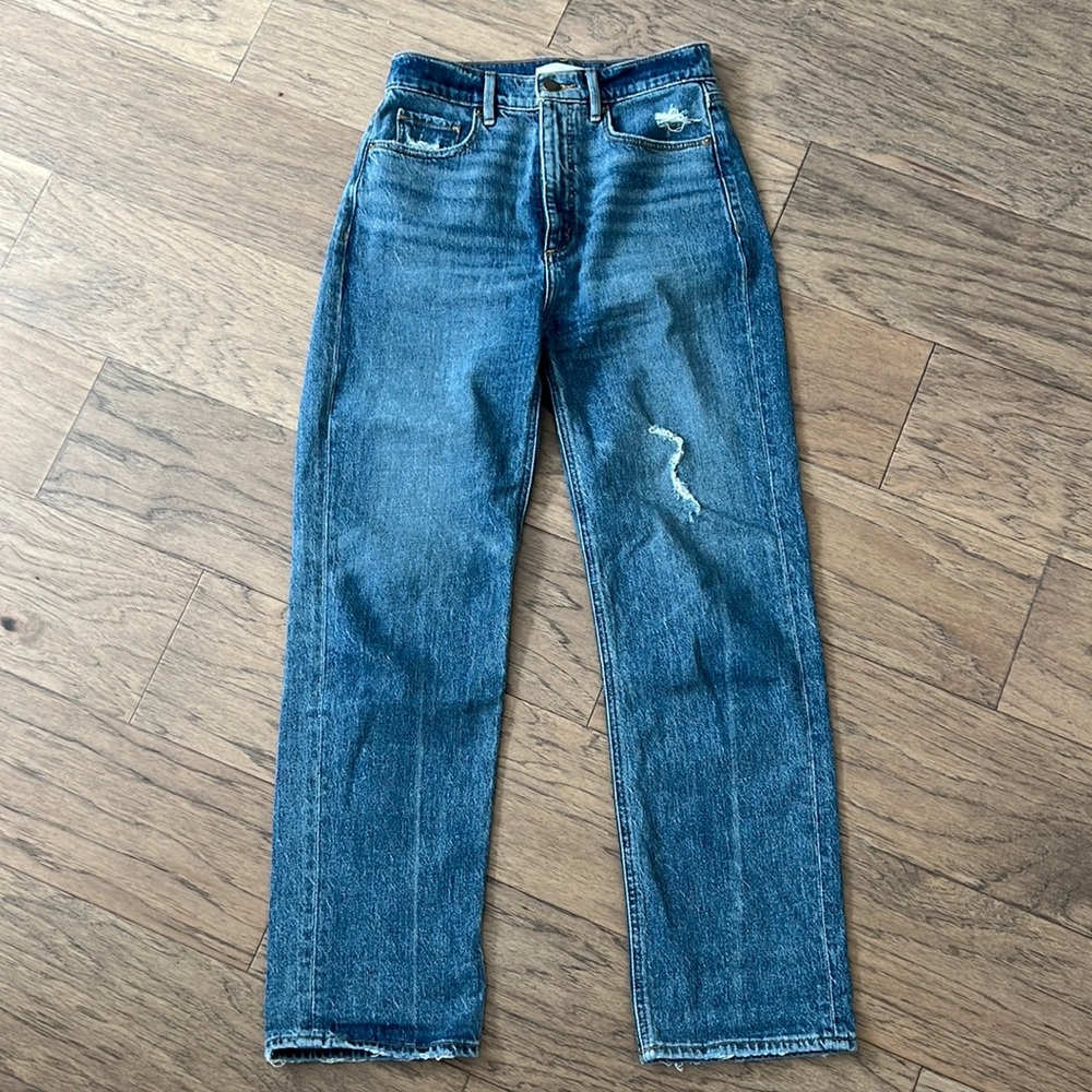 LOFT 90’s high waist straight jeans size 00 - baggy fit